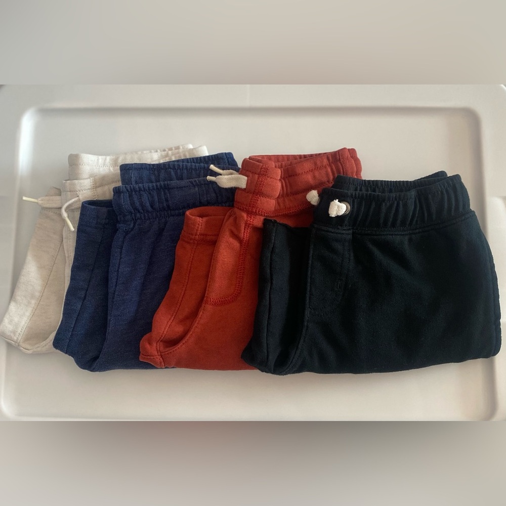 Bundle Old Navy/Cat&JackKids Joggers in Black, Red, Blue, and White